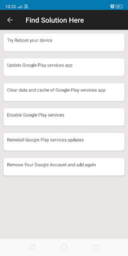 Play services error – info(update) screenshot 4