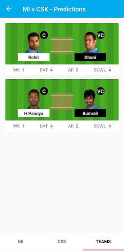 Stack XI - Fantasy Teams Predictions App screenshot 7