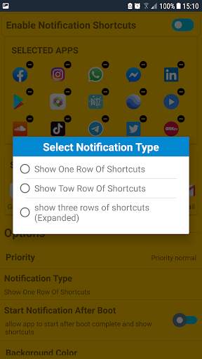 Notification shortcuts -free screenshot 5