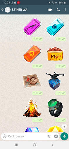 Sticker WA Free Fire FF Emote 2021 WAStickerApps screenshot 1
