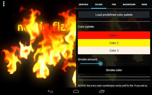 Magic Flames Free - fire live wallpaper simulation screenshot 8