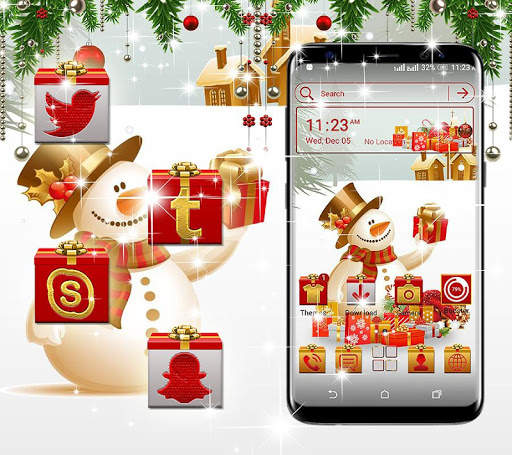 Christmas Gift Launcher Theme screenshot 1