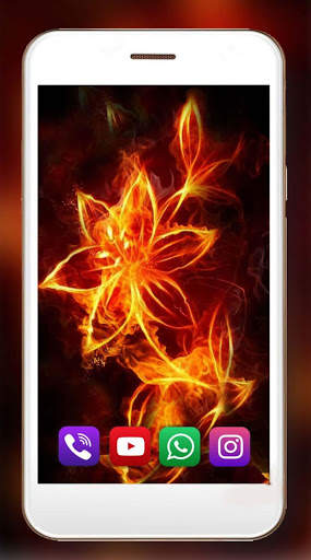 Fantasy Neon Flowers Live Wallpaper screenshot 2