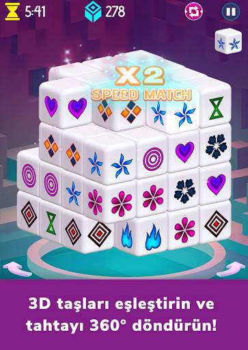 Mahjongg Dimensions - 3D Bulmaca Oyunu screenshot 2