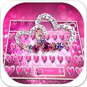 Buntes Diamant-Herz Keybaord icon