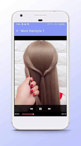 Work Hairstyle - Video Step By Step Offline screenshot 3