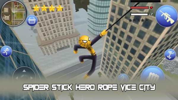 Spider Stick Hero Rope Vice City screenshot 3