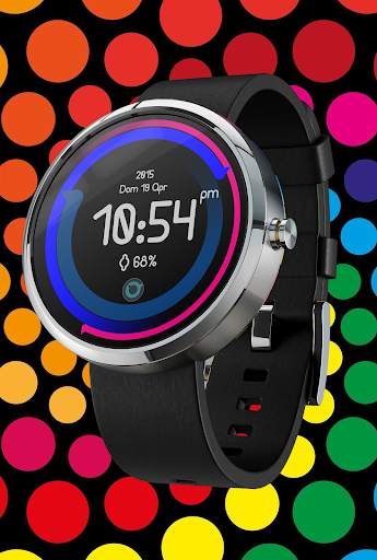 Digital Circle Watch Face screenshot 2