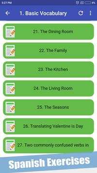 How to learn Spanish Exercises for Beginners screenshot 2