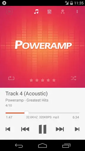 Skin for Poweramp Suru скриншот 1