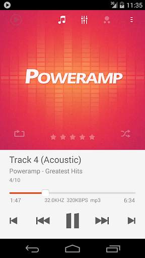 Skin for Poweramp Suru screenshot 1