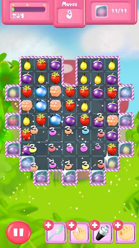 Berries Match Three, connect and crush fruits screenshot 6