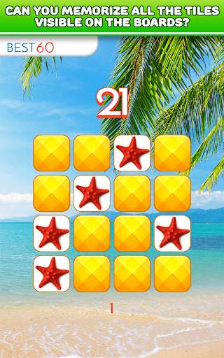 Brain game - Memory training - Beach screenshot 12