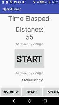 SprintTimer- (Fully Automatic Timing) screenshot 1