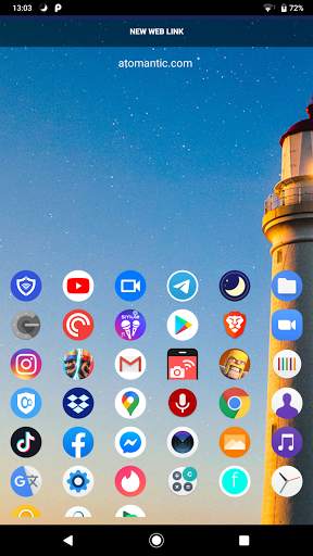 Atomantic Launcher - The minimalist launcher screenshot 1