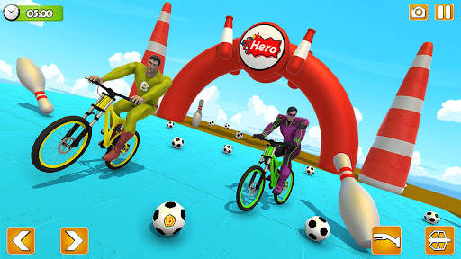 Superhero BMX Ride Extreme 3D Stunts screenshot 3