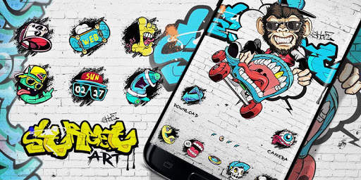 Street Art GO Launcher Theme 5 تصوير الشاشة