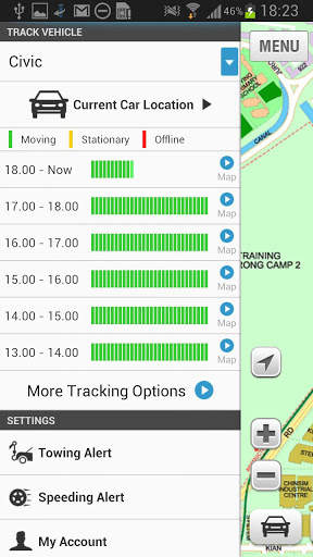 GPS Car Track (SilentCarAlarm) स्क्रीनशॉट 1