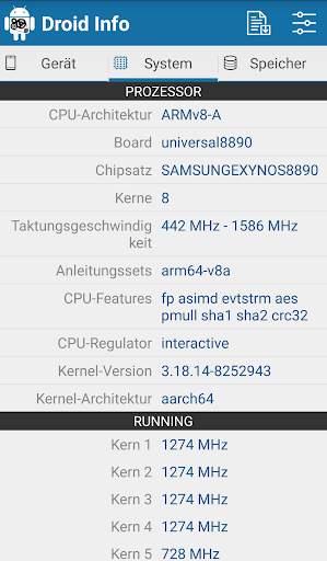 Droid Hardware Info screenshot 2