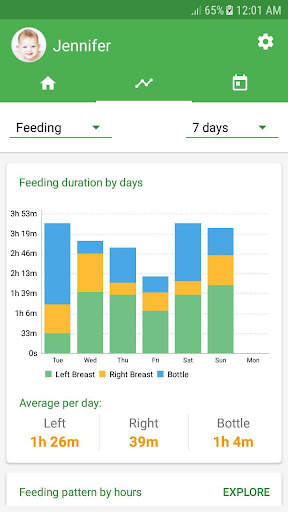 Baby tracker - feeding, sleep screenshot 2
