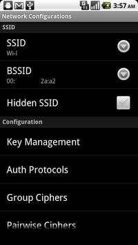 WiFi Advanced Config Editor screenshot 2