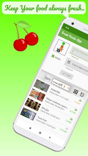 Fresh Foods 🍓 Expiry Date Tracker xx-xx-xxxx 👍 screenshot 1