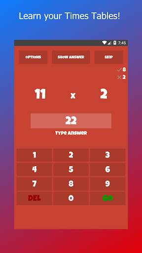 Learn Times Tables screenshot 1
