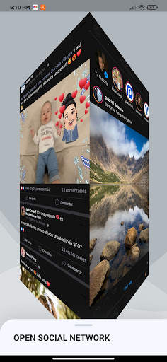 Social Networks 3D Media Cube screenshot 4