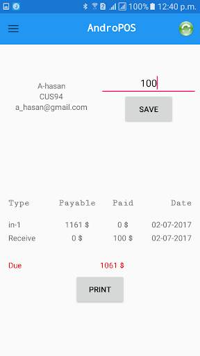 Mini Android POS screenshot 1
