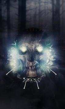 Neon Tech Skull 3D Themes Wallpapers screenshot 3
