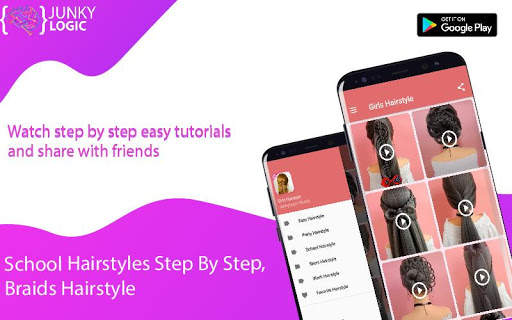Hairstyles step by step for gi screenshot 1