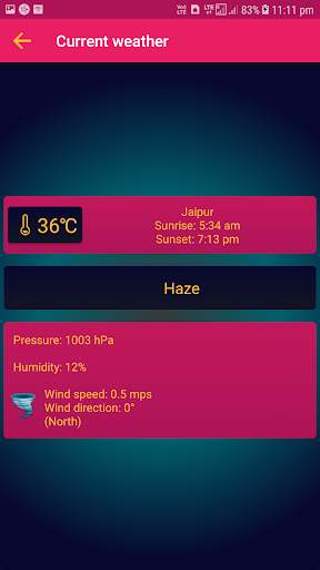 Global Weather Report screenshot 2