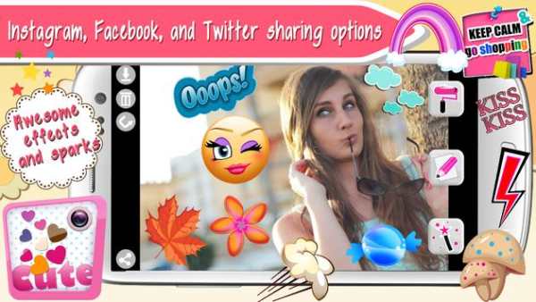 Cute Photo Stickers for Girls screenshot 5