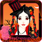 Halloween party dress up icon