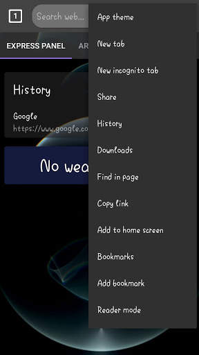 Web Browser for Android screenshot 3