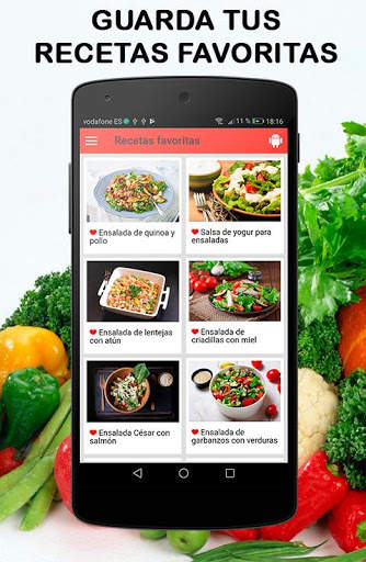 Recetas de ensaladas saludables dieta de adelgazar screenshot 3