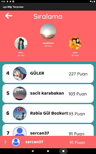 8. Sınıf Bilgi Yarışması & Sohbet Lgs Test Çöz screenshot 16