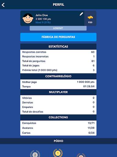 Quiz - Conhecimentos Gerais screenshot 16