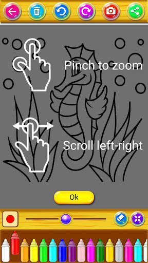 Coloring Sponge Baby Shark screenshot 2
