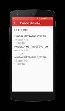 Pakistan Metro Bus screenshot 5
