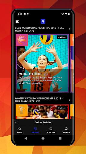 FIVB Volleyball TV - Streaming App скриншот 3