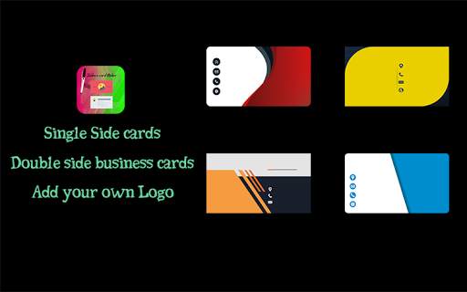 Business card maker App 1 تصوير الشاشة