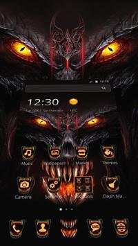 Horror Devil Skull Blood King Theme screenshot 2