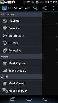TopMusicTube Top Music Youtube 5 تصوير الشاشة