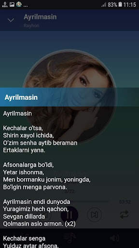 Rayhon qo'shiqlari screenshot 2