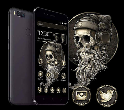 Smoky Music Skull Theme screenshot 3