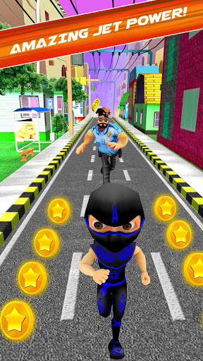 Subway Ninja Endless Run : Surfer in the road screenshot 1
