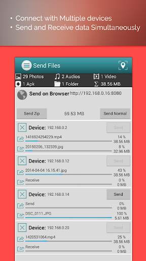 Music Pics Transfer Share Files screenshot 4