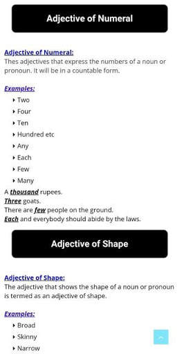 Adjective and Types скриншот 3