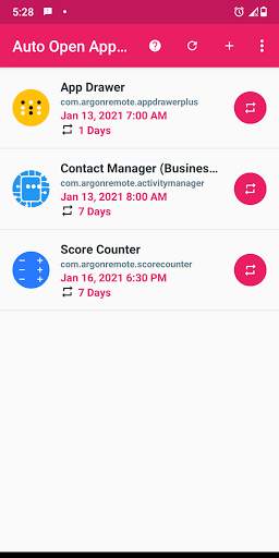 Auto Open App Scheduler screenshot 1